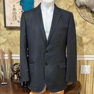 Saks Fifth Avenue/ Ermenegildo Zegna Wool/Silk Gray Blazer. 42L